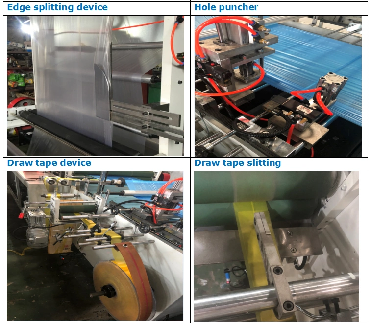 Sac de déchets de roulement en plastique biodégradable faisant la machine