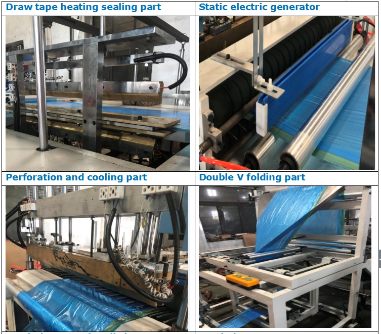 Sac de déchets de roulement en plastique biodégradable faisant la machine