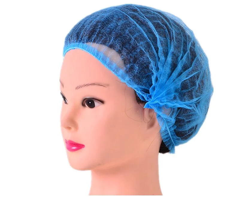 Chapeau principal gonflant non tissé jetable d'agrafe de cheveux de couverture de bande faisant la couleur adaptée aux besoins du client par machine