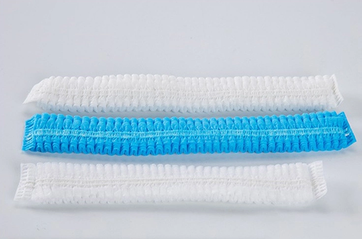 Chapeau principal gonflant non tissé jetable d'agrafe de cheveux de couverture de bande faisant la couleur adaptée aux besoins du client par machine