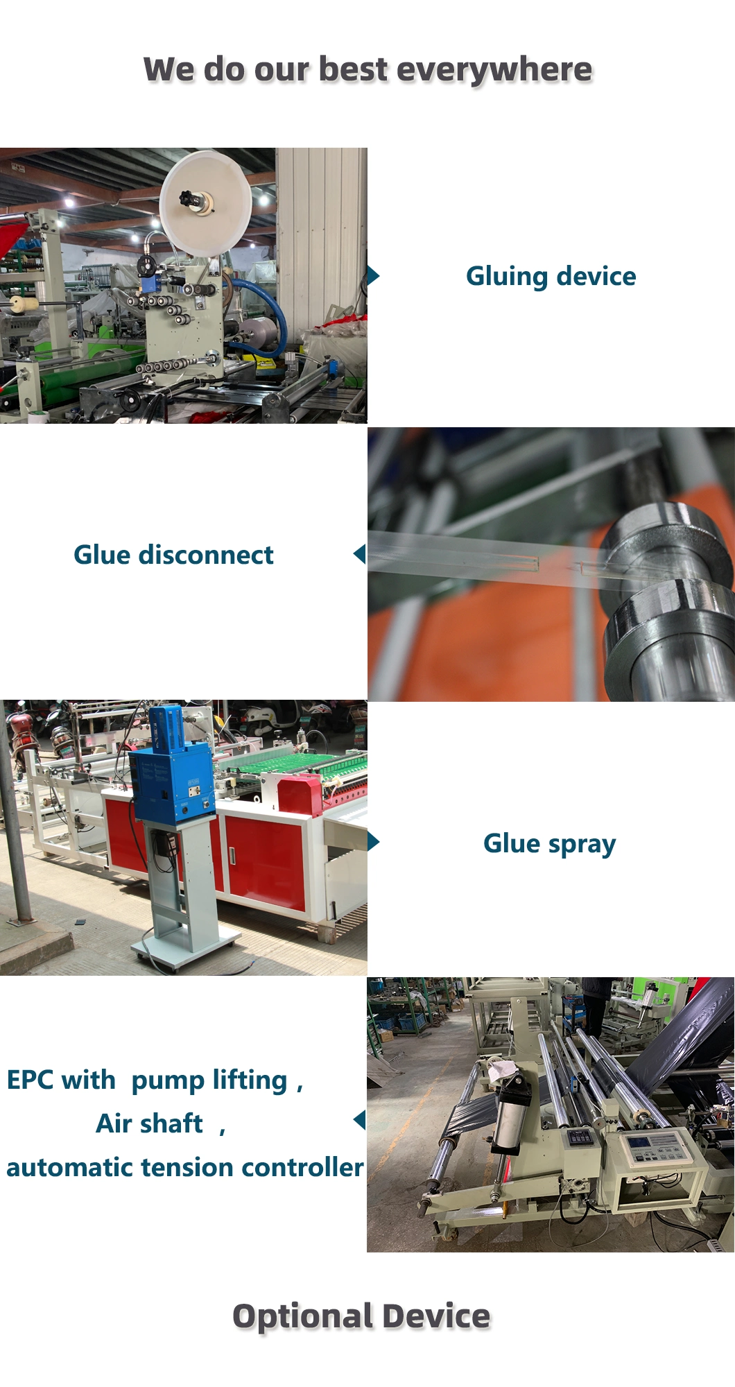 Messager multifonctionnel automatique Bag Making Machine de PE avec le débranchement de colle