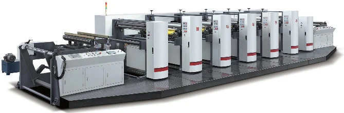 Petit pain étroit multicolore à grande vitesse de Web à la machine impression de Rollflexo pour le papier, film, sachet en plastique, non tissé