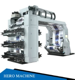 Petit pain étroit multicolore à grande vitesse de Web à la machine impression de Rollflexo pour le papier, film, sachet en plastique, non tissé