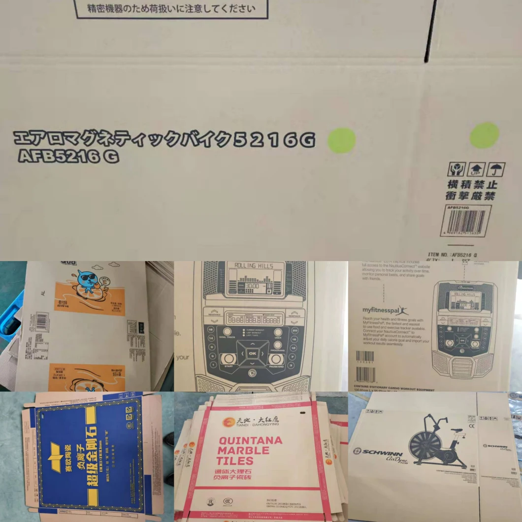 Boîte de papier flexographique de haute qualité de Flexo Flexography de transfert de vide de bord d'attaque de 5 couleurs imprimant rainant la cartonneuse de découpage