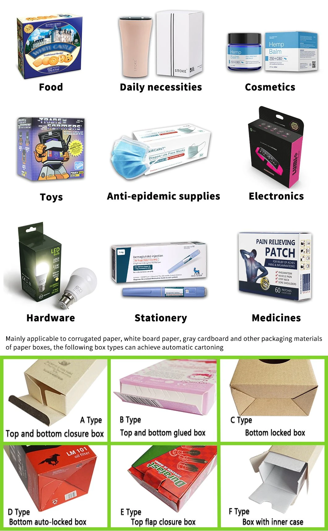 Automatic Packaging Machine Skin Care Health Products Grain Bags Cartoning Machine Box Packing Machine Carton Packing Machine