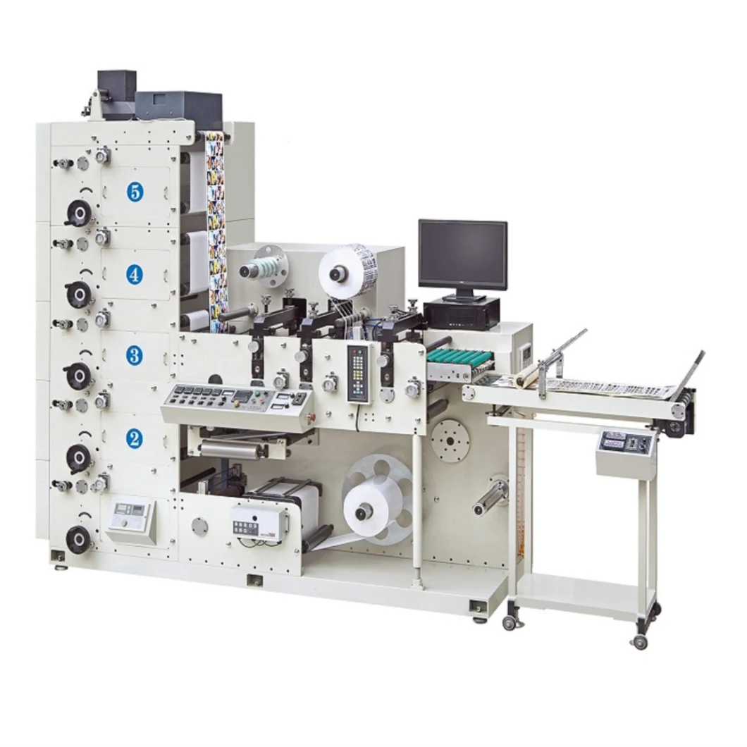 Nice -5colors Roll Paper Sticker Label Flexo Printing Machine