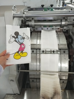 Bande de papier continu imprimée pour ajuster le sac de papier inférieur faisant la machine