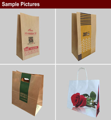 Vitesse 60pcsmin Équipement de fabrication de sacs en papier kraft, y compris la largeur du rouleau de papier 8601260mm Conçu pour la production de sacs durables