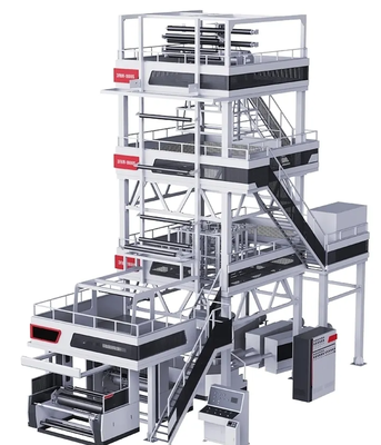 Machine de soufflage de film plastique à 5 couches, 5 jeux de dosage, rapport L/D 32:1, Premium