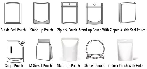 Remplissage rotatoire de papier d'azote de micro-onde de la machine 2000kg de garniture du joint de sac de poche de maïs éclaté