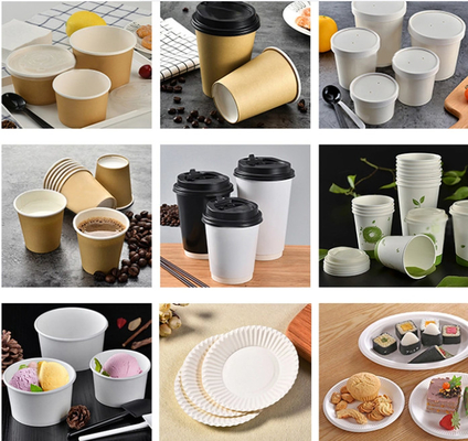 70-100PCS/Min Speed Paper Cup Machine avec le certificat de la CE