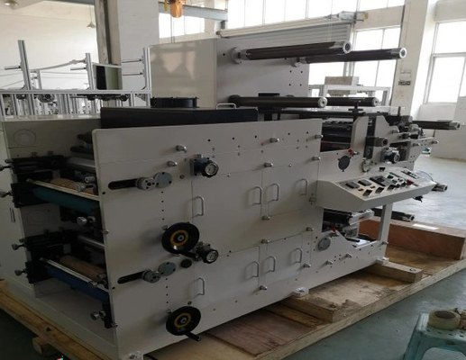 La machine d'impression Flexo d'étiquette d'autocollant de papier de petit pain de 1 couleur utilise le dessiccateur d'IR et le dissolvant d'encre