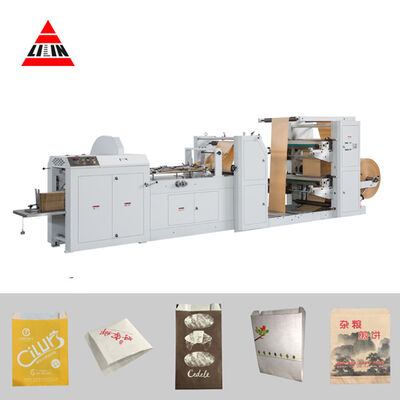 CMYK Flexo Printer Paper Shopping Bag Making Machine 50Hz 60Hz Power Supply Total Power 15 KW Suitable for Large Scale Packaging