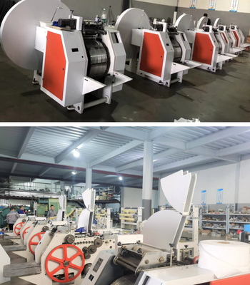 Système de contrôle PLC Machine à sacs en papier industrielle avec encre à base d'eau adaptée à la fabrication continue de sacs en papier