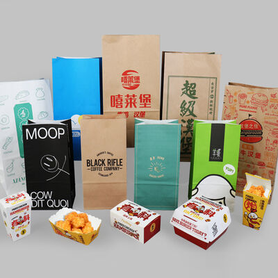 Machine automatique de fabrication de sacs en papier pour le shopping avec unité d'impression flexographique en option compatible avec les matériaux en film PE HDPE LDPE