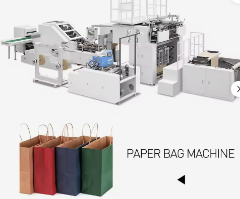 Vitesse de production 30 à 80 sacs par minute Machine de fabrication de sacs en papier avec imprimante flexo CMYK idéale pour les besoins d'impression personnalisée