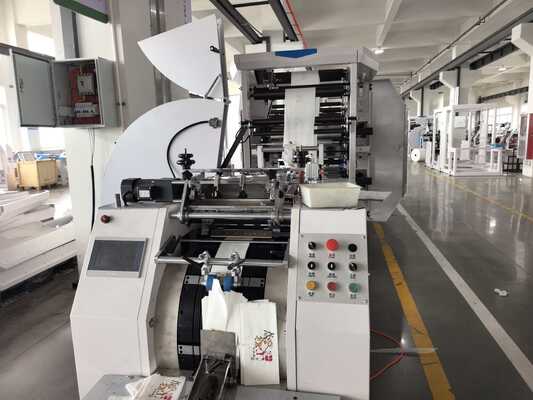 Imprimante CMYK Flexo, machine à fabriquer des sacs à papier 50 Hz 60 Hz, alimentation, puissance totale 15 kW, adaptée aux emballages à grande échelle