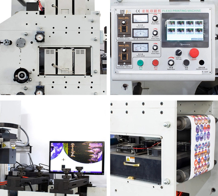 Impression flexo laize étroite | 50m/mn | Largeur 320 mm, dimensions 4,8 m * 3,2 m * 2,8 m (l * l * h), poids 5000 kg
