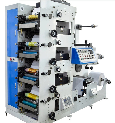 Impression flexo laize étroite | 50m/mn | Largeur 320 mm, dimensions 4,8 m * 3,2 m * 2,8 m (l * l * h), poids 5000 kg