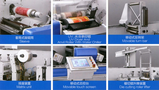 Machine d'impression automatique de Digital Flexo pour le papier 4 de PVC BOPP CPP sac de papier de tasse de papier de polythène de 6 couleurs