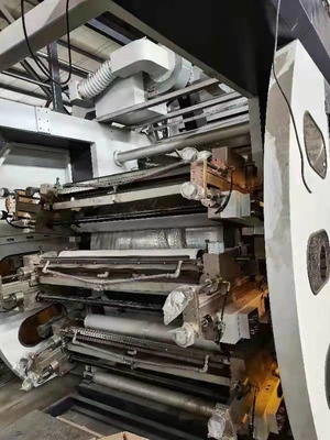 Imprimante à grande vitesse de Flexo pour de papier, feuille de plastique, imprimante non-tissée de la largeur d'impression de Fabric# 600-2000mm 8-Color Flexo