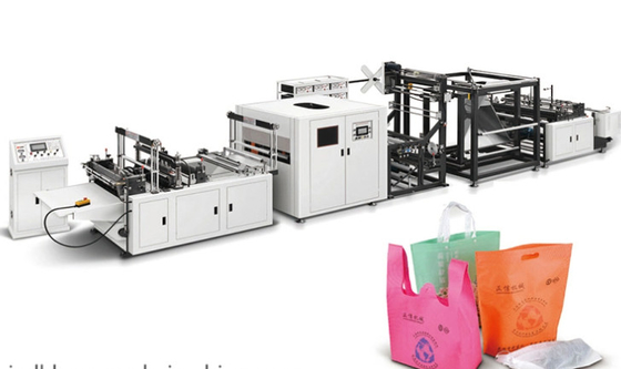Machine non tissée impression de sac de chaussure avec la machine d'impression non tissée automatique de sac de tissu de Feeding#Ultrasonic pour le sac à provisions