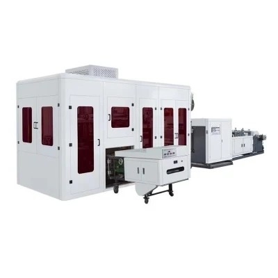 Sac non tissé complètement automatique de poignée faisant le sac de tissu de la machine 380V faisant la machine