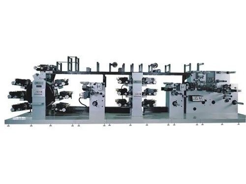 Machine d'impression centrale de Flexo de tambour de couleur de l'économie 6 pour le film/tasses/couches-culottes, machine d'impression non tissée centrale de Flexo de tambour