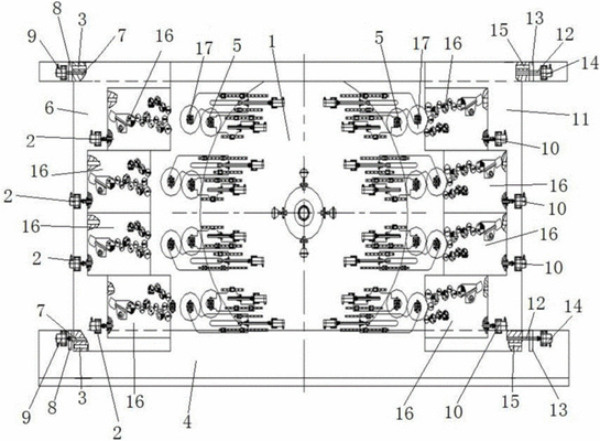 Machine d'impression non tissée de Flexo de 4 couleurs (à tambour central) 200m/Min, 4 couleurs non tissées de la machine d'impression de Flexo de couleur 8