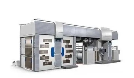 Machine d'impression non tissée de Flexo de 4 couleurs (à tambour central) 200m/Min, 4 couleurs non tissées de la machine d'impression de Flexo de couleur 8