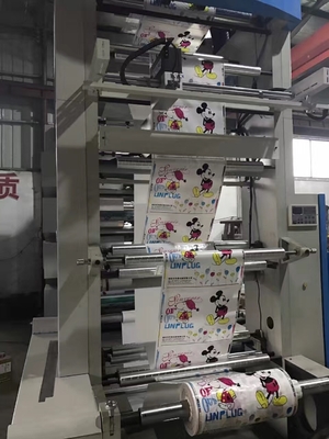 Imprimante à grande vitesse de Flexo pour de papier, feuille de plastique, imprimante non-tissée de la largeur d'impression de Fabric# 600-2000mm 8-Color Flexo