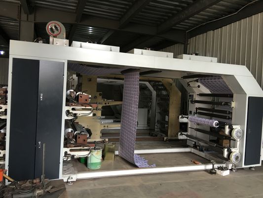 Ci à grande vitesse de Flexo d'impression de couleur de la machine 4000kg 6 pour le film