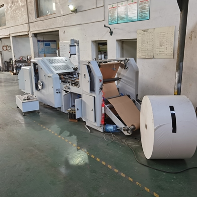 La machine de sac de papier d'alimentation de petit pain HJ-200 avec le revêtement Control#Square de défense aérien basent le papier Carry Bag Making Machine 80-200m