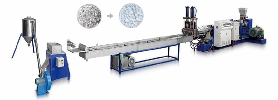 La machine d'extrudeuse de film de PE gaspillent le tuyau pp de PVC mettent en sac la machine de réutilisation en plastique de bouteille d'ANIMAL FAMILIER