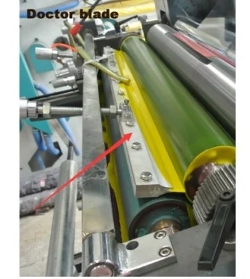 Machine d'impression flexo pour étiquettes et rouleaux de papier en plastique : HJ 6-520 UV avec 1/6 prix d'usine #50-520mm largeur d'impression