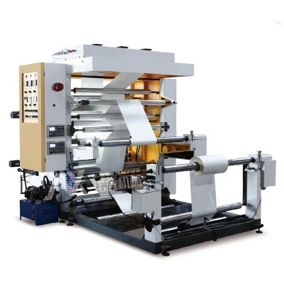 4 la couleur Alumnium déjouent la machine d'impression de Flexo, 200m/min à grande vitesse, machine d'impression de sac de farine de flexo de 4 couleurs/papier en nylon