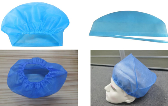 Chapeau principal jetable médical faisant la machine