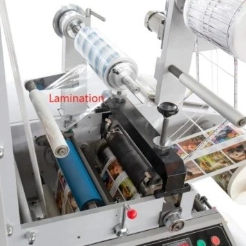 Machine d'impression à grande vitesse de Flexo de label, rouleau d'Anilox, dessiccateur d'IR, machine d'impression de label de 220V Flexo 380V avec le vernis UV