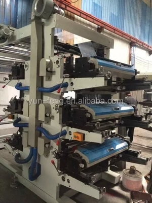 Emballage en plastique de sac de papier de machine d'impression de Flexo de viande de couverture de quatre couleurs