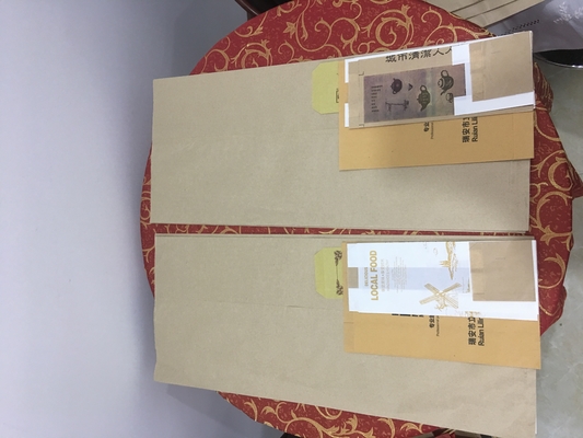 Emballage imprimé de luxe de bijoux de sac de papier ciré de poignée sulfurisé